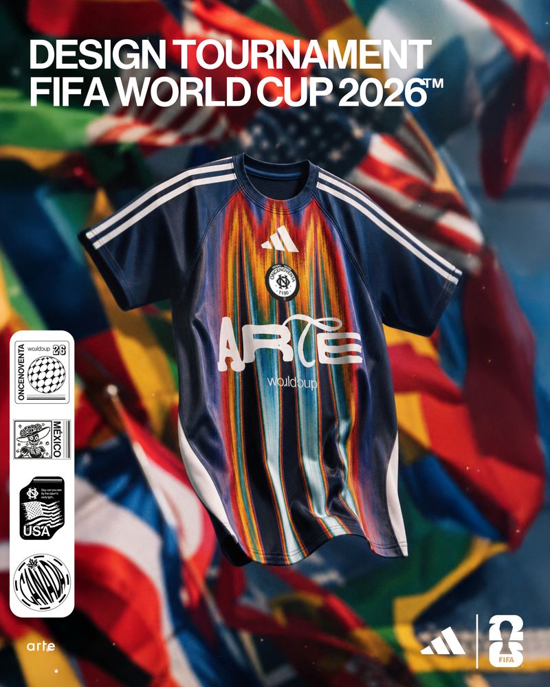 Póster de producto con una camiseta para un torneo de diseño
