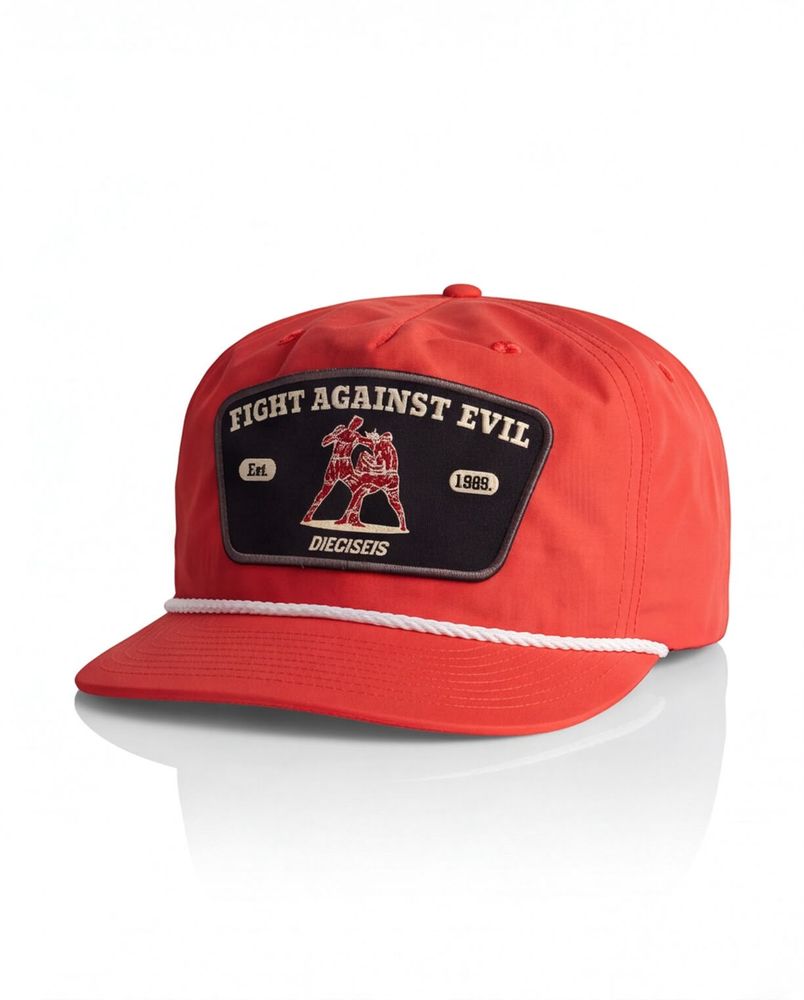 Packshot de una gorra con parche bordado